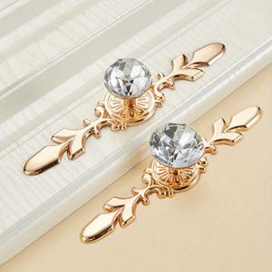 TEMU 2pcs 우아한 문 손잡이 - 폴리시드 메탈 마감, 반짝이는 라인스톤 액센트, 캐비닛, 옷장 문, 그리고 서랍에 쉽게 설치할 수 있는 우아한 가구 풀, 옷장 정리 | 장식용 문 손잡이 | 액센트 손잡이, 서랍 풀