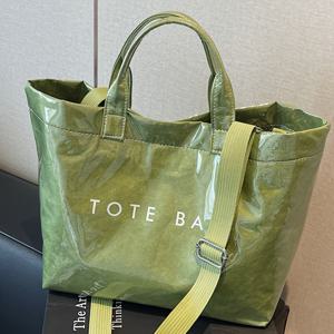 TEMU 완벽한 릴리 조절 가능한 스트랩 토트 백 - 화이트, 내구성 있는 합성 재료, 여러 compartments가 있는 대용량, 일상적인 사용 및 선물에 이상적, 일상적인 토트 백| 디자인|내구성 있는 핸들, 토트 백