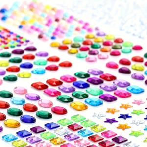 TEMU 이미테이션 보석 스티커 1392개, 자체 접착성 라인스톤 스티커, 빛나는 라인스톤 DIY 공예 12가지 형태의 글리터 스티커 색상으로 얼굴을 장식하기에 적합한 손공예, 몸의 , 네일 아트, 메이크업 페스티벌 등