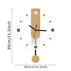 TEMU 1개, 현대적인 디자인의 독특한 원형 벽시계, 무소음 타이밍, 로마 숫자 3D 시계. 거실, 침실, 사무실 및 홈 스타일링용 장식용 시계