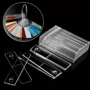 TEMU 50pcs 네일 사각형 컬러 카드 디스플레이 차트 젤 폴리쉬 템플릿 네일 아트 팁 샘플 스탠드 네일 폴리쉬 연습 아크릴 팔레트 네일 폴리쉬 컬러 디스플레이 분리 가능한 컬러 카드