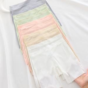 TEMU 10팩 여아용 안전 팬티, 솔리드 컬러 러플 바텀 팬티, 소녀용 반바지, 비침 방지, 연두색, 연복숭아색, 연분홍색, 연회색, 흰색, 혼합 색상, 순수, 부드러움, 편안함, 통기성, 얇음, 비침 방지, 속옷, 올인원, BLZ, 여아 속옷,시스루 스타일,통기성 원단,내구성 있는 소재,올인원 언더웨어,얇은 팬티