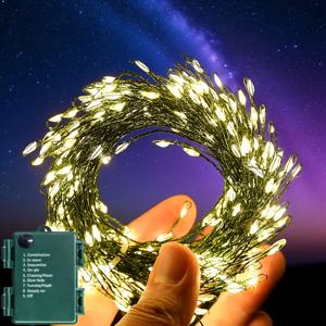 TEMU 1세트 배터리 박스 구동 그린 라인 LED 조명 스트링, 박스 동화 조명 LED 폭죽등, 페어리 라이트, 별빛 조명, DIY 장식용 조명, 크리스마스 트리, 가제보, 정원, 파티, 결혼식, 생일, 크리스마스 데코레이션에 적합