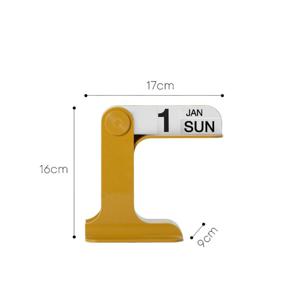 TEMU 사무실 사용을 위한 현대적인 회전식 데스크 캘린더, INS 디자인의 재사용 가능한 스테이션러리|달력|달력|캘린더