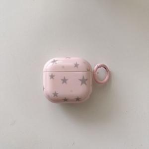 TEMU 인스 스타일 풀 스크린 핑크 스타 이어폰 케이스, 에어팟 1/2/3/4/프로 이어폰 포시블에 적합합니다.