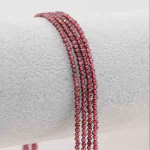 TEMU 천연 파이로프 가넷 보석 비즈 - 진한 레드에서 버건디까지 컷팅된 라운드/큐브/스퀘어 비즈 2mm 3mm 4mm DIY 주얼리 만들기, 팔찌 목걸이용 공예 재료