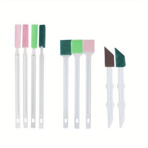 TEMU 9피스 일본식 틈새 청소 브러시 세트 - 화장실, 보온병, 컵, 문, 창문, 에어컨, 주방용 - 깊은 곳까지 닿는 일회용|창문형에어컨