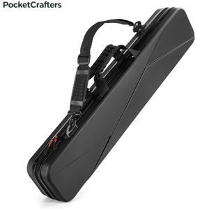 TEMU 포켓크래프터 1개 블랙/화이트 [3X3] 6구멍 ABS 당구대 케이스/가방/박스, 어깨끈 및 손잡이 포함, 포렘블과 백스톱 3개, 초크 2개, 보조봉 2개 수납 가능. 다용도 당구대, 스누커, 에잇볼, 나인볼 플레이어용