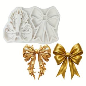 TEMU 바로크 스타일 보 실리콘 모드 세트, 레진 캐스팅 모드, 빈티지 우아한 리리프, 보석 캐스팅, DIY 레진 공예, 폴리머 클레이, 플라스터, 장식, 데이 선물