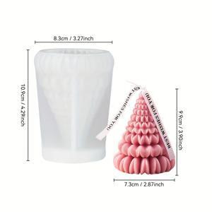 TEMU 크리스마스 트리 실리콘 몰드 (양초, 수제 비누, 석고 공예, 아로마테라피 석고, 드립 글루 등) - 유연하고 쉬운 분리, 장식에 적합, 축제 분위기 추가, 크리스마스 장식, 크리스마스에 최고