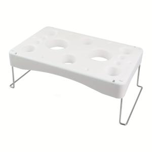 TEMU 1개 ZOKONI 접이식 파이핑 백 홀더 - 케이크 장식용 식품 등급 플라스틱 정리함, 베이킹 및 전문가용 안정적인 스탠드, 파이스트리 백 & 아이싱 도구, 다용도 베이크웨어, 기능적 디자인의 홈 베이킹 액세서리