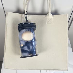 TEMU 1개 인형용 걷기 가방, 작은 병 labubu 스타 사람 spPlushDoll 수납 울음팩 {인형 제외}, 인형 액세서리, 필수품, 컴팩트 정리함, 재미있는 보관소, 휴대용 케이스, 플라스틱 컨테이너, 인형 울음팩, 컬렉터즈 이템, 신규맘