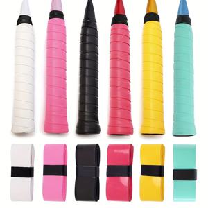 TEMU 6개입 그라데이션 컬러 핸드 그립 테이프, 라이스 고무, 편안한 잡힘, 테니스 라켓·배드민턴 라켓·낚시대 손잡이용 충격 흡수 보호|낚시대