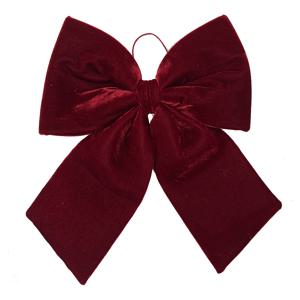 TEMU 1개 대형 크리스마스 벨벳 리본 장식 - 우아한 레드/버건디 패브릭 리본, 선물 포장용, 결혼식, 추수감사절, 새해, 발렌타인데이 - 클래식 데코와 리본 액센트, 크리스마스 장식, 축제 이벤트 액세서리, 세련된 공예 기술, 크리스마스에 최적, 추수감사절에 완벽