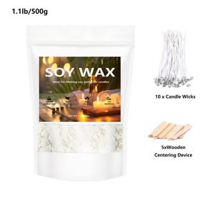 TEMU 500g/1000g 대두 왁스 캔들 만들기용 - 천연 대두 왁스 플레이크, 고품질 플라스틱 재료, 전원 필요 없음, DIY 캔들 제작에 이상적, 캔들 만들기 용품, 캔들 만들기 필수품, 간단한 라벨 디자인, 내구성 있는 컨테이너, 캔들 만들기|DIY