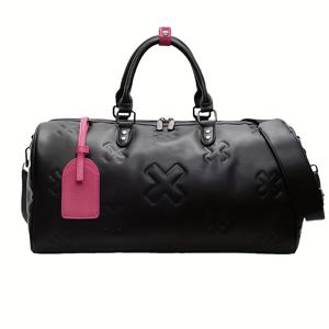 TEMU 여성용 대용량 체육관 가방, 여행용 더플백 조절 가능한 스트랩 - 경량 합성 소재, 지퍼 클로저, 일상 사용 - 블랙, 그레이, 브라운 색상 제공 - 앤틱 킹, 다목적 토트백, 여성용 핸드백, 백 코피