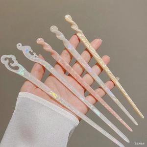 TEMU 1/2/3개 랜덤 색상 고대 스타일 머리핀, 한푸 장식 머리핀, 단어 모던 헤어 액세서리 - 번 머리핀 - 데일리 헤어 묶음 액세서리., 머리핀 큐빅, 비녀, 실핀 헤어핀, 집게, u핀, 헤어비녀