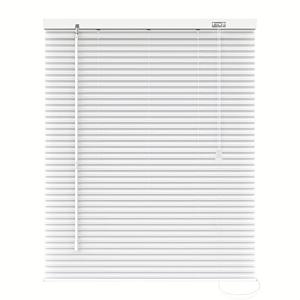 TEMU 고품질 UV 차단 및 빛 차단 창문용 수평 루버, 알루미늄 루버 커튼/알루미늄 환기 루버, 화이트 간편 설치 임시 패브릭