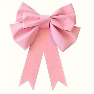 TEMU 대형 핑크 장식 리본 - 웨딩, 파티, 발렌타인데이, 생일용 DIY 공예 재료 키트, 선물 포장 용품, 파티 장식, 우아한 액세서리, 펠트 소재