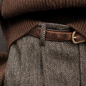 TEMU 남성용 우아한 이탈리아 트위드 정장 바지 - 하이웨이스트 레그 트라우저, 버튼 클로저, 비신축성 원단, 사무실 및 공식 행사용 - 가을/겨울 비즈니스, 공식 행사 복장, 클래식 디자인, 내구성 있는 구조, 스타일리시한 트라우저|오피스룩|남자바지