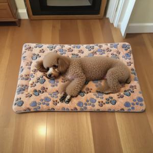 TEMU 18파운드 이하 소형견 & 고양이용 양면 플란넬 펫 베드, 세탁 가능한 플러시 매트, 강아지, 새끼고양이, 햄스터를 위한 리버서블 컴포트, 크리스마스 & 할로윈 실내용