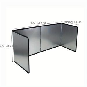 TEMU 스테인리스 스틸 스플래시 스크린 세트 - 내열성, 논스틱 주방 가스레인지 보호 - 홈, 캠핑카, 캠핑용 접이식 패널 2개 - 1개 더블 피스 디자인, 가스레인지 커버, 오븐 포함, 내장 스토브, 주방 액세서리, 주방 도구, 스시 만들기 키트, 주방용 도마, 주방 아이템, 스시 메이커, 만두 메이커