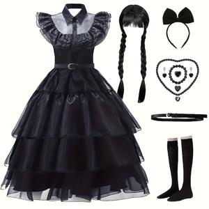 TEMU 여성용 메쉬 할로윈 코스튬 롱 드레스 파티 이브닝 가운|여성원피스|나시원피스|민소매원피스