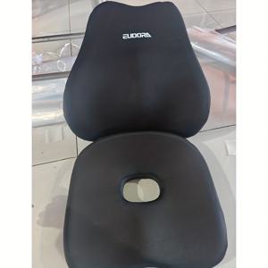 TEMU 차량용 부스터 시트 쿠션 + 허리 지지 세트 | 인체공학적 디자인 | 부드럽고 탄성 있는 메모리폼 | 더 나은 시야와 오래 지속되는 편안함을 위한 높이 조절 디자인, 트럭 운전자, SUV 운전자