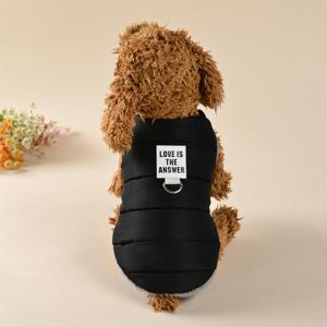 TEMU 소형견용 겨울 강아지 재킷 - 스냅 버튼 클로저가 있는 캔디 컬러 애견 코트, 부드러운 플러시 원단 & 