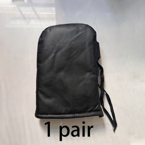 TEMU 1켤레 인조 가죽 핸들바 장갑, 따뜻한 플러시 안감, 세척 용이, 방풍, 비전기식 - 자전거 및 전기 자전거에 적합