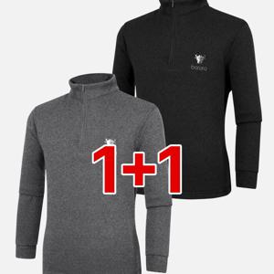 TEMU [1+1] 남성 기모 집업 티셔츠 2PCS 불포스(M6OPWT51)