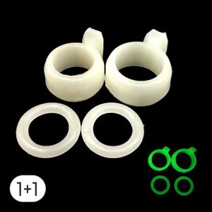 TEMU 1+1 UST 민물낚시 실리콘 야광 낚시대 줄감개|낚시대