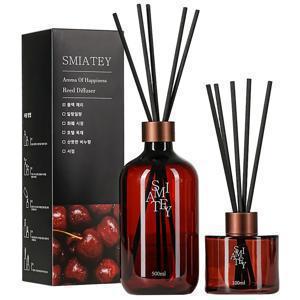 TEMU 스미어티 디퓨저 대용량 실내 방향제 리필액 선물 세트 500ml*1+보충액250ml*1 블랙체리