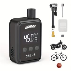 TEMU 미니 자전거 펌프, 디지털 LCD 압력 게이지 전동 자전거 펌프, 초소형 150 PSI 자전거 공기 펌프, 500mAh, Type-C 충전식 배터리, 모든 자전거용 미니 펌프, 휴대용 펌프,컴팩트 디자인,경량 펌프,신뢰할 수 있는 성능,충전식 인플레이터,야외 활동 애호가,출퇴근자|전기자전거