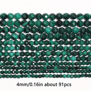 TEMU 천연 면상 말라카이트 비즈 - 고품질 연마 느슨한 보석 비즈, DIY 귀걸이 및 목걸이를 위한 주얼리 제작 용품 - 177/122/91개 팩, 2/3/4mm 크기