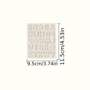 TEMU 1pc 실리콘 알파벳 버튼 패턴 봉탕 몰드 - 초콜릿 및 베이킹을 위한 케이크 장식 도구, 내구성 및 사용하기 쉬움, 생일 및 휴일에 완벽, 휴일 베이킹 도구 | 알파벳 봉탕 몰드 | 유연한 베이킹 몰드, 케이크 장식 용품