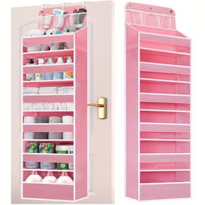 TEMU 6개의 큰 포켓이 있는 공간 절약형 문걸이 정리함 - 기저귀, 장난감, 신발 등에 완벽 - 유치원, 침실, 욕실 수납에 이상적