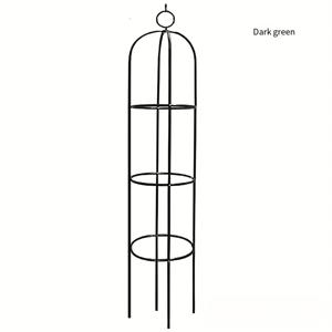 TEMU 1pc 금속 식물 트리리스, 오이, 토마토, 포도, 장미 - 다층식물에 적합한 내구성 있는 철 원통형 지지대, 정원 식물 지지대| 장식 정원 구조| 내구성 있는 금속 구조, 식물 지지대