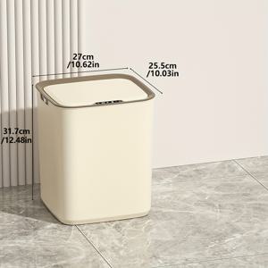 TEMU 대용량 스마트 , 3가지 작동 모드(파동/치명/버튼 누름), USB 충전식, 4가지 색상, 터치리스 자동 뚜껑 열림, 가정/사무실/공공 공간용, 현대적인 디자인, 내구성 있는 구조|쓰레기통