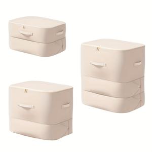 TEMU 3개 대용량 지퍼형 압축 보관백 - 옷, 이불, 퀼트 정리용 공간 절약 수납 솔루션, 침실 & 옷장 정리, 홈 오거나이저, 컴팩트 디자인, 강화된 솔기, 계절별 포장용|백팩|이불