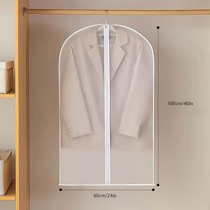 TEMU 20개 투명 옷가방, 전체 지퍼 달린 옷걸이용, 옷장 보관용, 옷걸이 커버, 옷장 가방, 의류 보관 및 정리, 옷장 정리 및 보관, 옷걸이 가방, 지퍼 달린 의류 커버, 드레스 가방, 의류 가방, 코트 행거 가방, 의류 보관 커버, 드레스 보호 가방, 옷장 정리, 의류 보호|행거