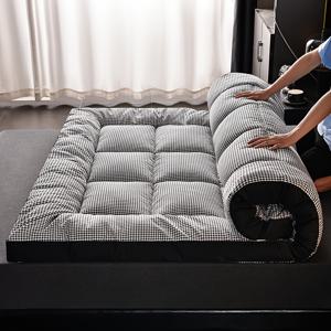 TEMU 일본 스타일 바닥 매트리스 - 접이식 롤업 디자인, 휴대용 가방 포함, 세탁기 사용 가능, 캠핑 및 여행용, 게스트 침대 & 홈 슬리핑 패드 | 등받이 지원 침대