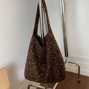 TEMU 완벽한 릴리 여성용 대형 토트백 - 빈티지 프린트, 넉넉한 작업용 가방 & 일상용 파우치 오픈 탑, 내구성 있는 커피 브라운/베이지 색상, 출퇴근 및 쇼핑, 정장 및 캐주얼 의상용 - 우아한 레트로 핸드백, 튼튼한 어깨끈|빈티지샵