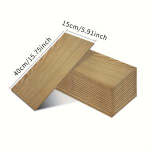 TEMU 50개 자체 접착 바닥 타일 - 방수, 방유, 스크래치 및 충격 방지 - 부엌, 욕실, 거실용 쉽게 붙이는 바닥 타일 - 접착제 필요 없음 - 집, 사무실, 상업용 내구성 비닐 바닥재 - 현대적인 나무 느낌 바닥재, 주방 리모델링, 무봉제 디자인, 방유 표면, 접착식 바닥재, 인테리어 디자이너용, 바닥 커버링, 자가접착 비닐 바닥재