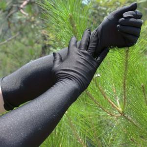 TEMU 여성용 긴 새틴 손가락 장갑 팔꿈치 길이 오페라 웨딩 댄스 장식장갑, 이브닝 파티 오페라 코스튬