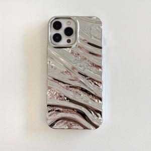 TEMU 어드밴스드 전기 도금 워터 리플 애플 풀 패키지 방지 낙하 보호 케이스에 적합하며, 애플 아이폰 14 13 12 11 플러스 프로 맥스를 위해 작은 개인화된 소수를 만듭니다