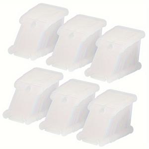 TEMU 150개의 투명한 플라스틱 바비, 십자수 실 공예 DIY 소잉 보관함, 플라스틱 실 바비, 단단한 실 바비|십자수