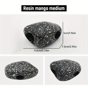 TEMU 어항 장식을 위한 1개의 레트로 성 - 수작업 수지 장식 - 향수와 매력을 더하는 어항에 노스탤지아와 매력을 더하는 창조적인 성 모양 어항 장식 랜드스케이핑 수지 바위, 어항 홈 공예 장식