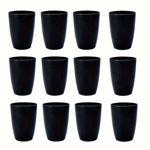 TEMU 4/6/8/12개 플라스틱 컵, 깨지지 않는 음료 컵, 식기 세척기 세척 가능한 물 컵, 레스토랑 호텔 사무실 기숙사 객실에 적합, 음료 용기