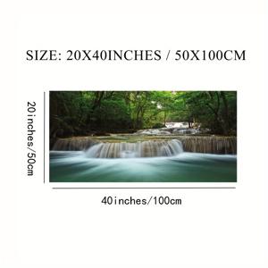 TEMU 프레임이 달린 풍경 캔버스 포스터, 숲 폭포 그림, 캔버스 벽 예술, 선물용 벽화, 침실, 사무실, 거실, 카페, 바, 벽 장식, 가정 및 기숙사 장식, 20*40인치